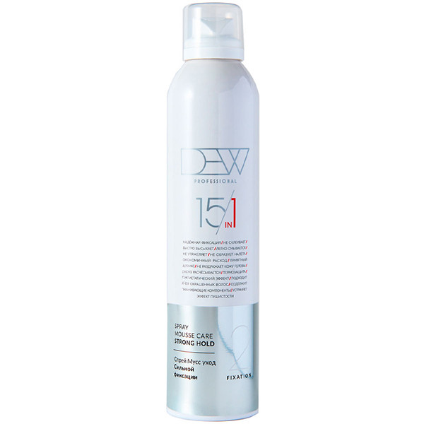 Dew Professional Спрей мусс для волос сильной фиксации 15 в 1 300мл