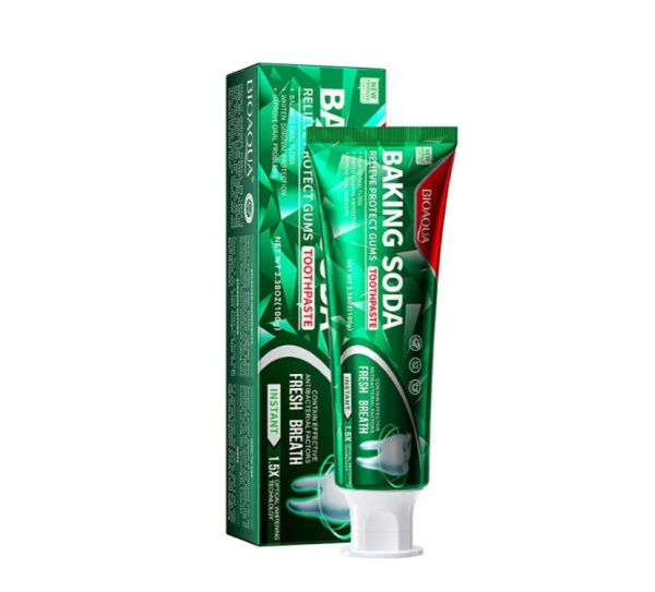 BioAqua зубная паста для деликатного отбеливания зубов с содой Baking Soda Relieve Protect Gums Toothpaste 100гр