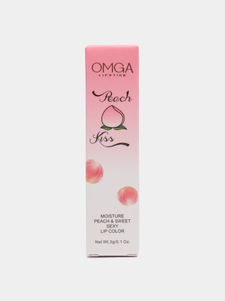 Бальзам для губ Omga Peach Kiss с ароматом персика 3г