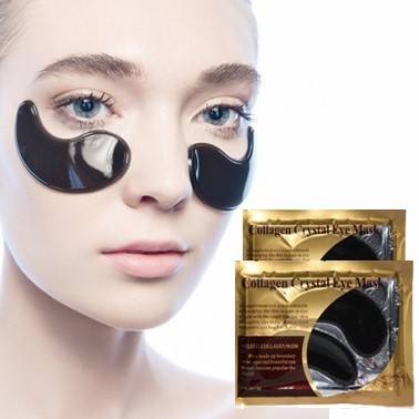Патчи-маска под глаза коллагеновый с древесным углем Collagen crystal eye mask 6гр