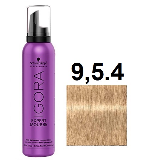 Schwarzkopf Igora Expert Mousse Краситель для волос 9,5/4 светлый блондин бежевый 100мл