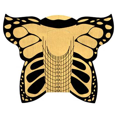 IRISK Формы для ногтей широкие Бабочка 100шт