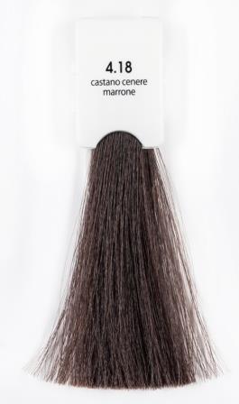 Краситель для волос Kaaral Maraes Nourishing Permanent Hair Color 4/18 пепельно-каштановый коричневый, 100мл