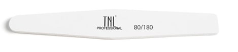 TNL Пилка для ногтей ромб белая 80/120