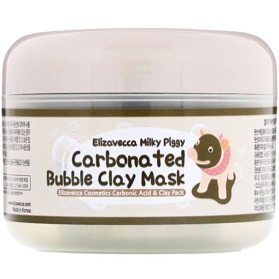 ELIZAVECCА Маска для лица Пузырьковая глиняная Milky Piggy Carbonated Bubble Clay Mask 100мл