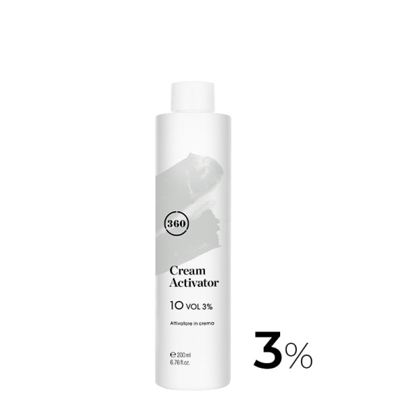 360 Hair Professional Окислитель (эмульсия, оксигент, оксид) для красителя Cream Activator 10vol (3%) 200мл