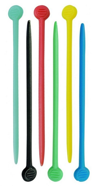 Sibel Шпильки для бигудей пластиковые цветные 77 мм 20 шт