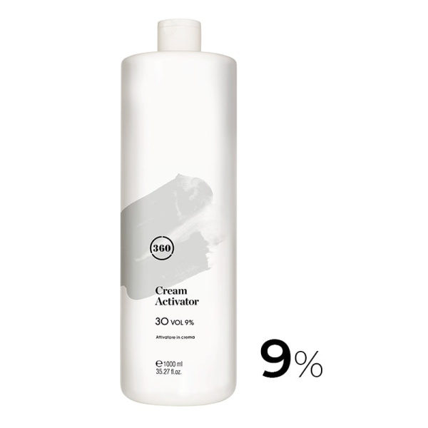 360 Hair Professional Окислитель (эмульсия, оксигент, оксид) для красителя Cream Activator 30vol (9%) 1000мл