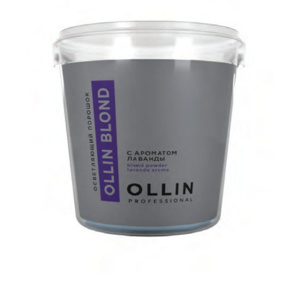 Ollin Blond Порошок для обесцвечивания волос с ароматом лаванды 500г