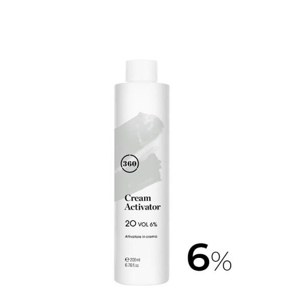 360 Hair Professional Окислитель (эмульсия, оксигент, оксид) Cream Activator 20vol (6%) 200мл