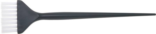 Кисть для окрашивания DEWAL черная, с белой прямой щетиной, узкая 45мм