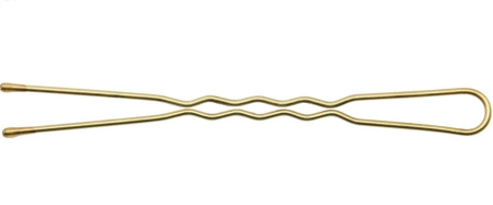 Шпильки Dewal Beauty волна 60 мм (24 шт) золотистые