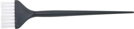 Кисть для окрашивания DEWAL черная, с белой прямой щетиной, узкая 45мм