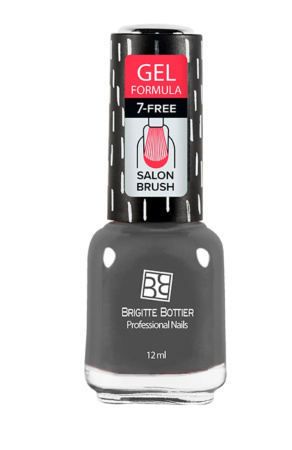 Brigitte Bottier Лак для ногтей Gel Formula №23 (мокрый асвальт) 12мл