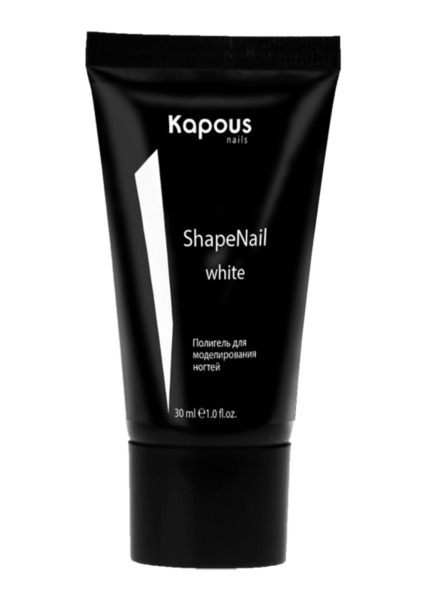 Kapous Полигель для наращивания ногтей ShapeNail White (белый) 30гр