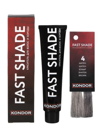 Kondor Fast Shade крем-краска для волос и бороды 4/0 шатен 60мл